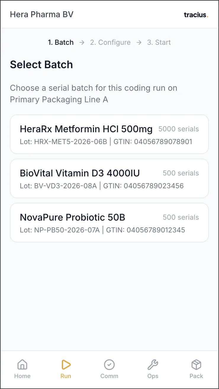 Floor app — commission